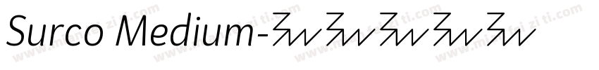Surco Medium字体转换